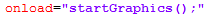 code for onload event